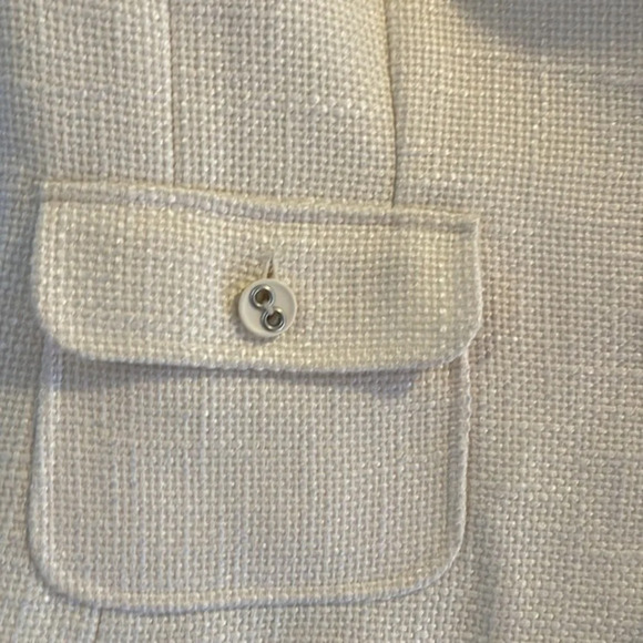 New Off White Ellen Tracy Short Sleeve Jacket Size 18 - Picture 6 of 9